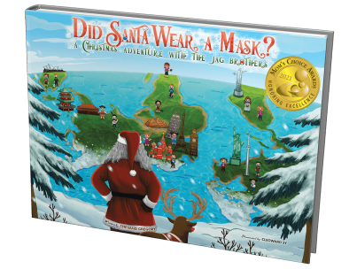 Did Santa Wear A Mask Cover with Gold Moms Choice Award Sticker